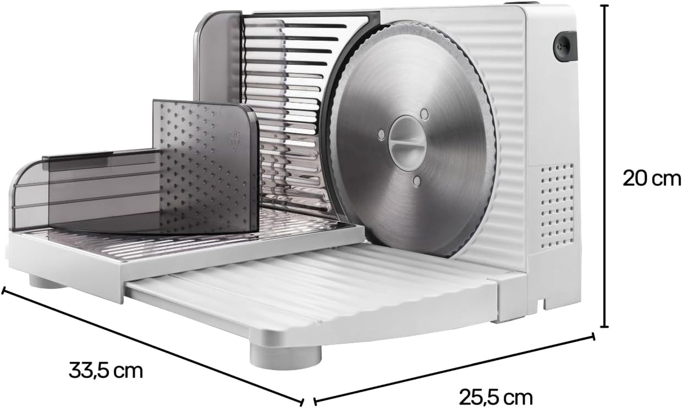 Cutmaster Compact, kráječ, nerezová ocel, 100 W drtiče a kráječe Naty Shop