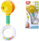 Simba 104010060 - Chrastítko ABC svítí, při zatřesení svítí, 14cm, hračka pro miminka, chrastítko pro miminka, první výbava, od 3 měsíců, žlutá Jucarii Bebe Naty Shop