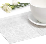 Papstar 11682 50 ubrousků "Royal Collection" 1/4 přeložení 40 X 40 cm "Ornaments", bílé
