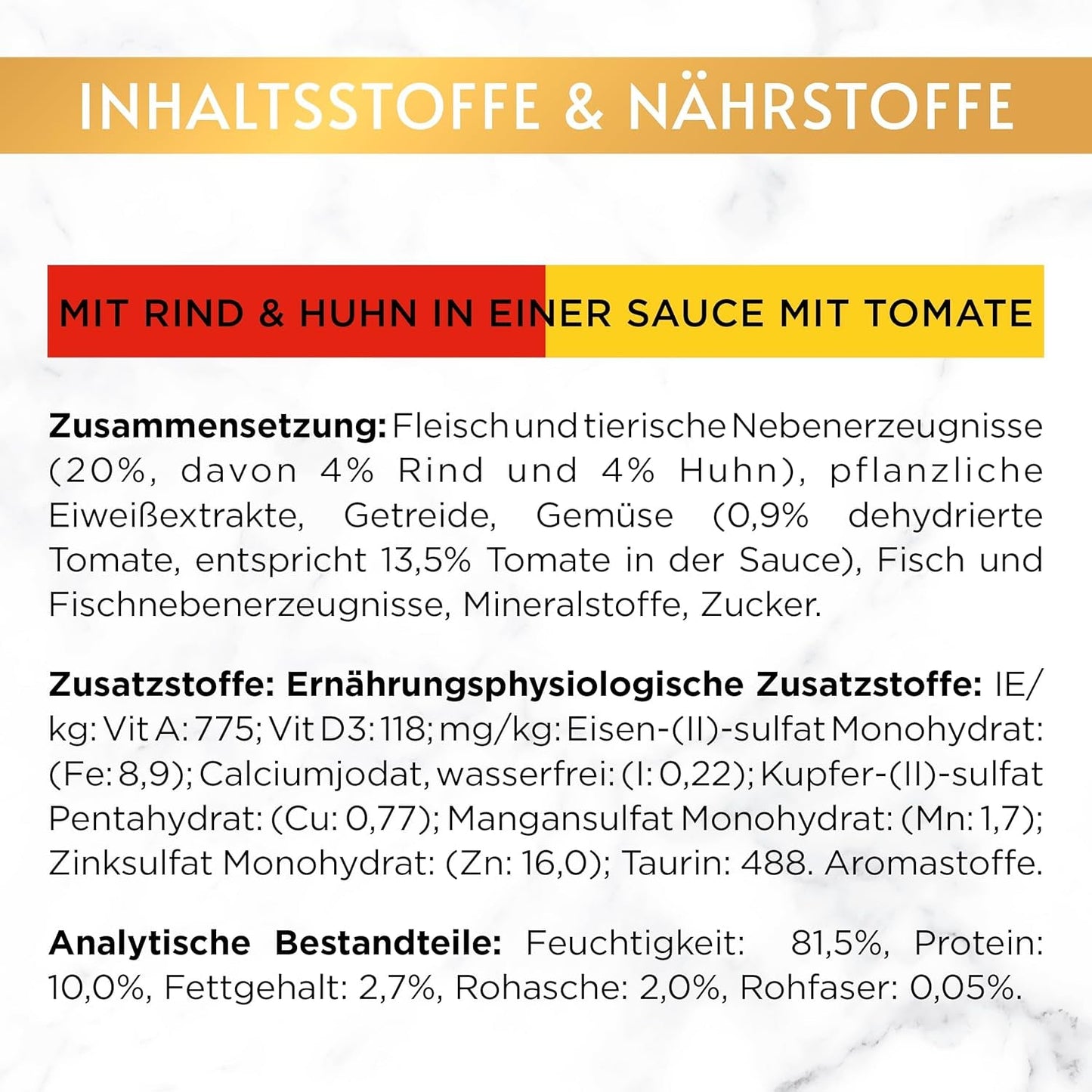 Gourmet Gold Délicatesse en Sauce Mokré krmivo pro kočky s hovězím a kuřecím masem, balení 12 ks (12 x 85 g)