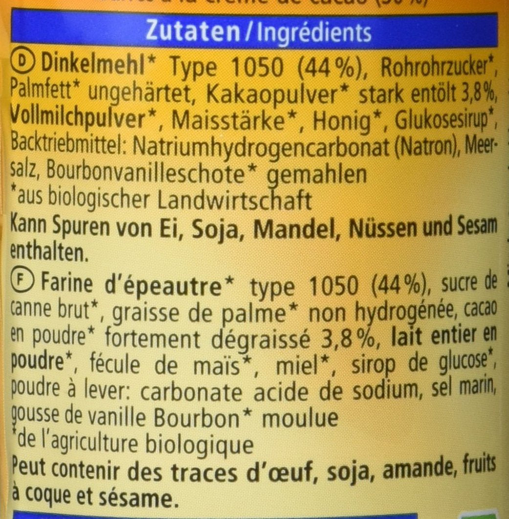 Dvojité sušenky s bio špaldou, 90g