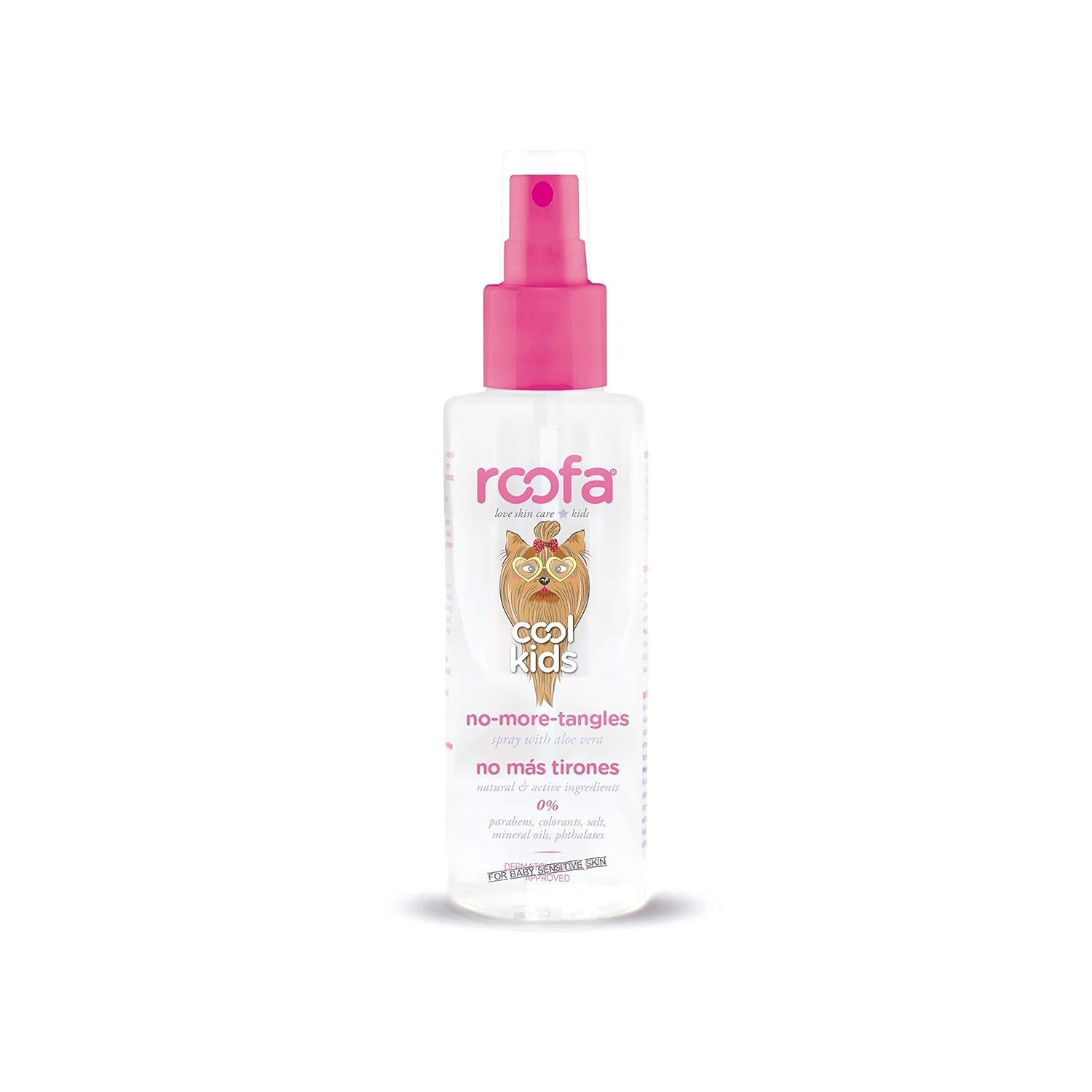 Cool Kids sprej proti zamotání pro děti, 100 ml, Španělsko, 92,8 % přírodní, s Aloe Vera, hedvábím a panthenolem, produkty na rozčesávání jahodové vůně Naty Shop Výchozí název