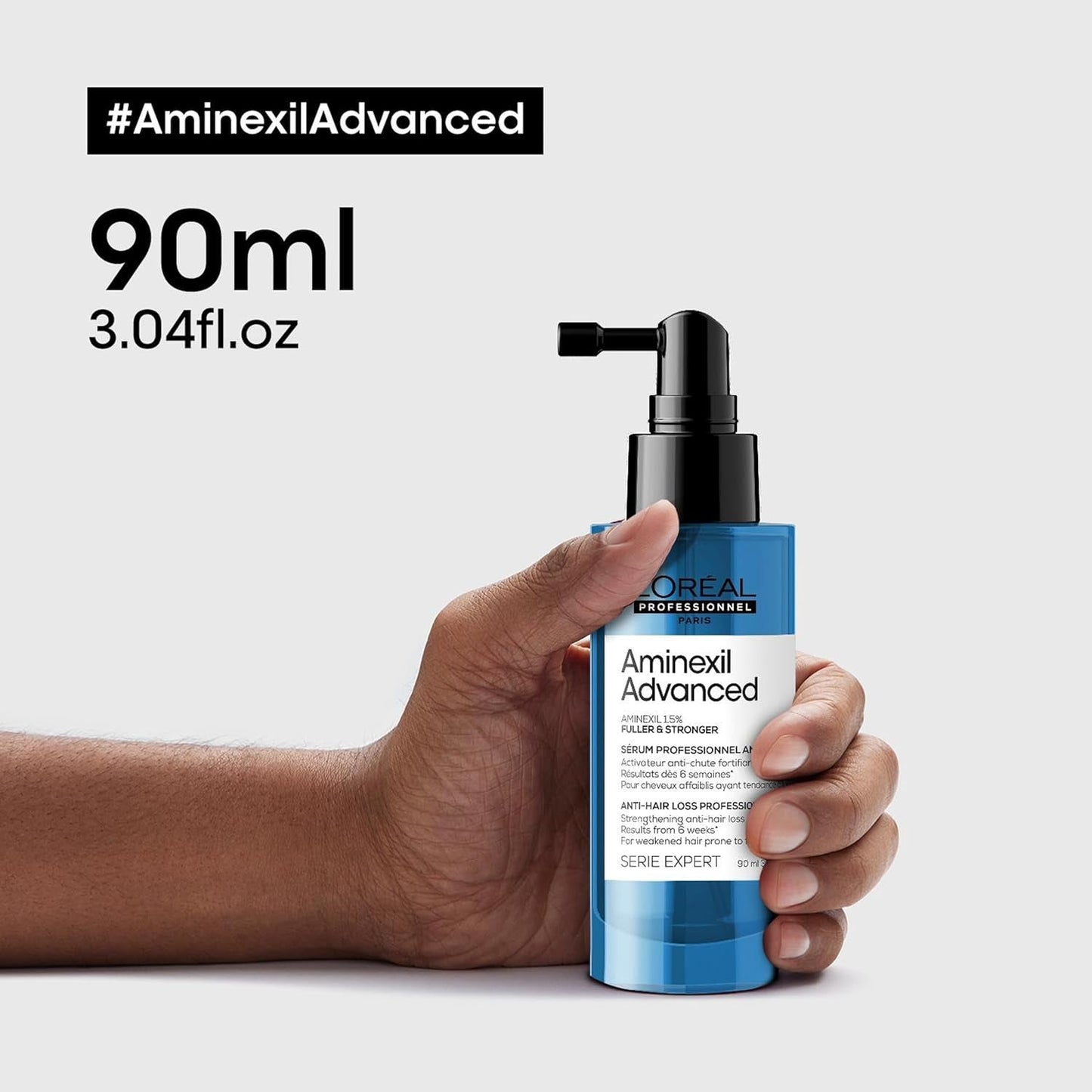 L'Oréal Professionnel Posilující sérum proti vypadávání vlasů, Pro plnější a silnější vlasy, Aminexil Advanced Anti-Hair Loss Activator Serum, 90 ml Péče o vlasy Naty Shop