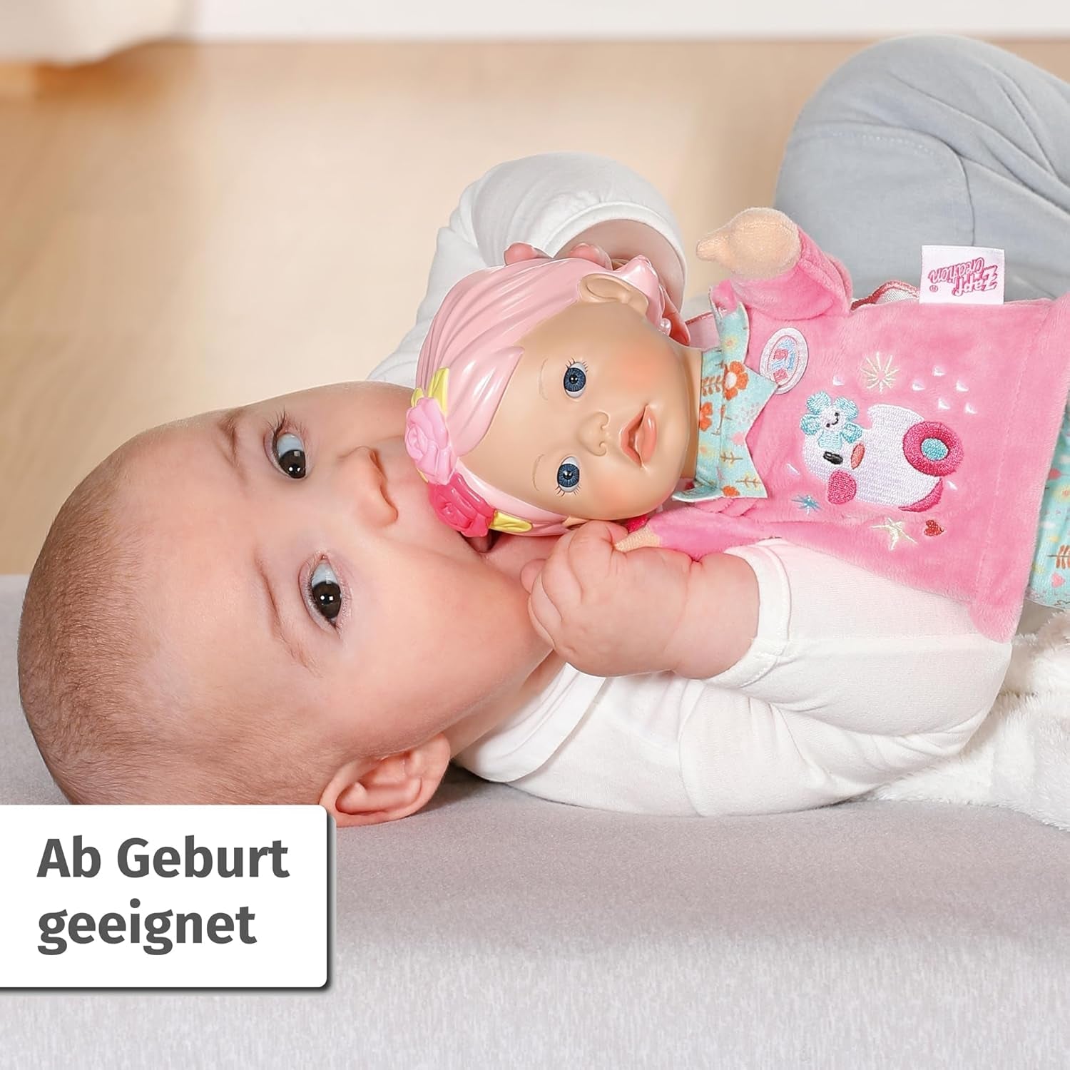Panenka BABY born pro miminka Fee Soft Body s kapsami na prsty na pažích 26cm vysoká maňáska 834695 Zapf Creation