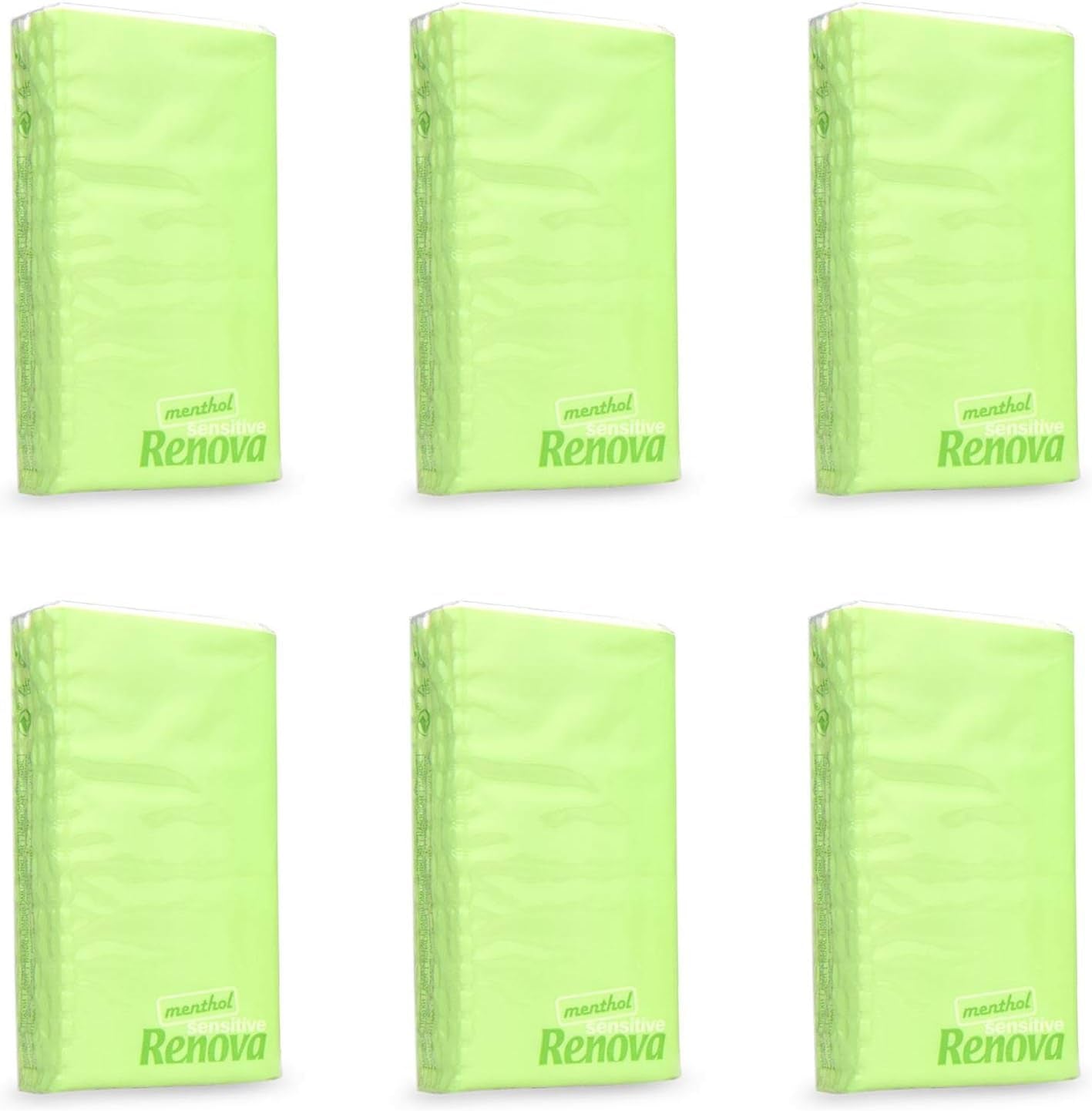 Renova SENSITIVE MENTOL Kapesní kapesní ubrousky 6 balení Regular White 1 kus (balení 6 ks)