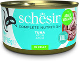 Tuňák v želé, mokré krmivo pro kočky, v konzervě, 100% přírodní, s přidanými vitamíny, 12 x 85 g