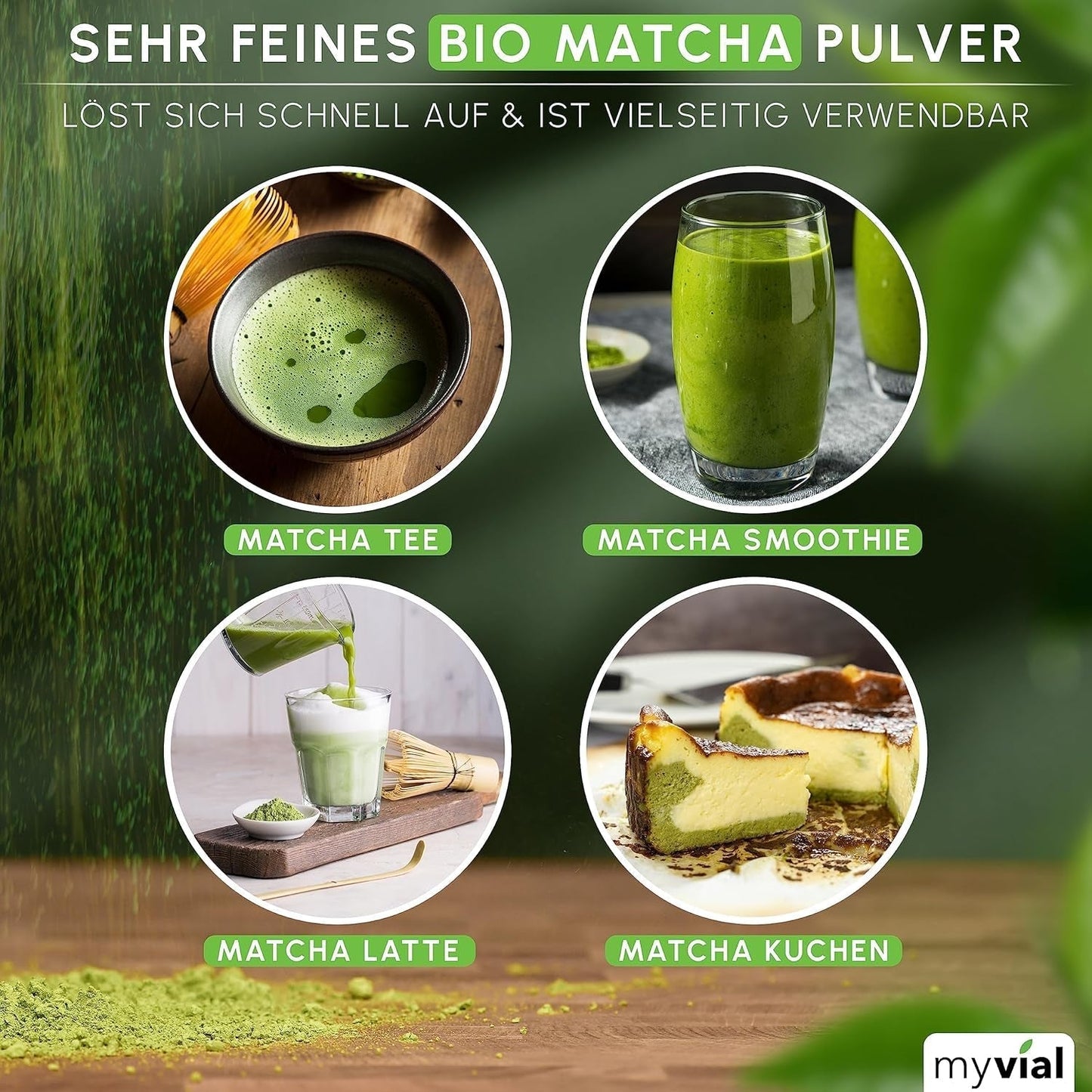 Organický Matcha Tea Prémiový prášek 100 g Zelený čaj nejvyšší kvality z Japonska Kagoshima – ideální pro Smoothie Matcha Latte Japonský zelený čaj Vegan Bez přísad Balení bez plastů