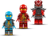 LEGO NINJAGO Kai's Storm Rider Mech - Létající motorka se 3 minifigurkami - Mechanik s pohyblivou hlavou, rukama a nohama - Stavebnice - Dárek pro chlapce a dívky ve věku 7+ 71830 Stavebnice Besuche den LEGO-Store