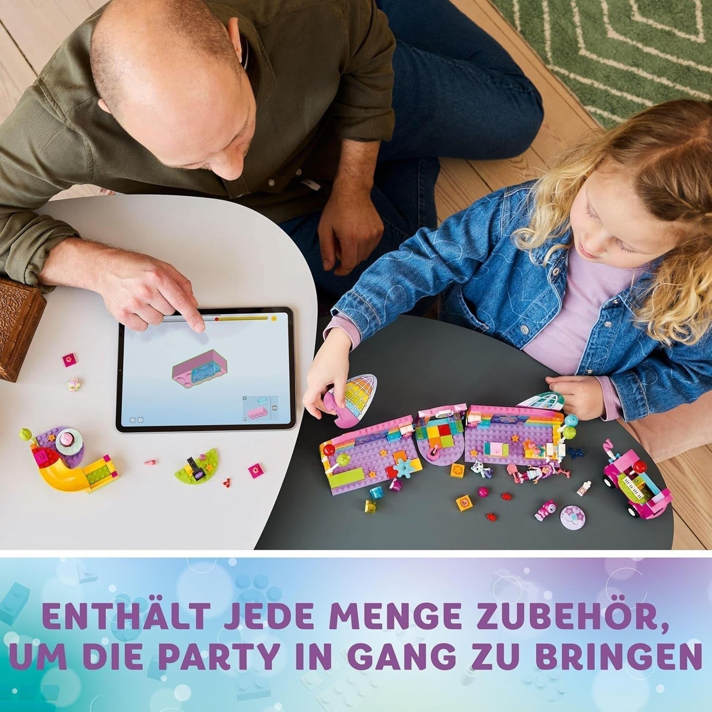 LEGO 4+ Gabby's Dollhouse Gabby's Party Room, Disco Playset se skluzavkou a figurkami zvířat pro kreativní hraní rolí, dárek pro dívky a chlapce od 4 let 10797 Stavebnice Besuche den LEGO-Store