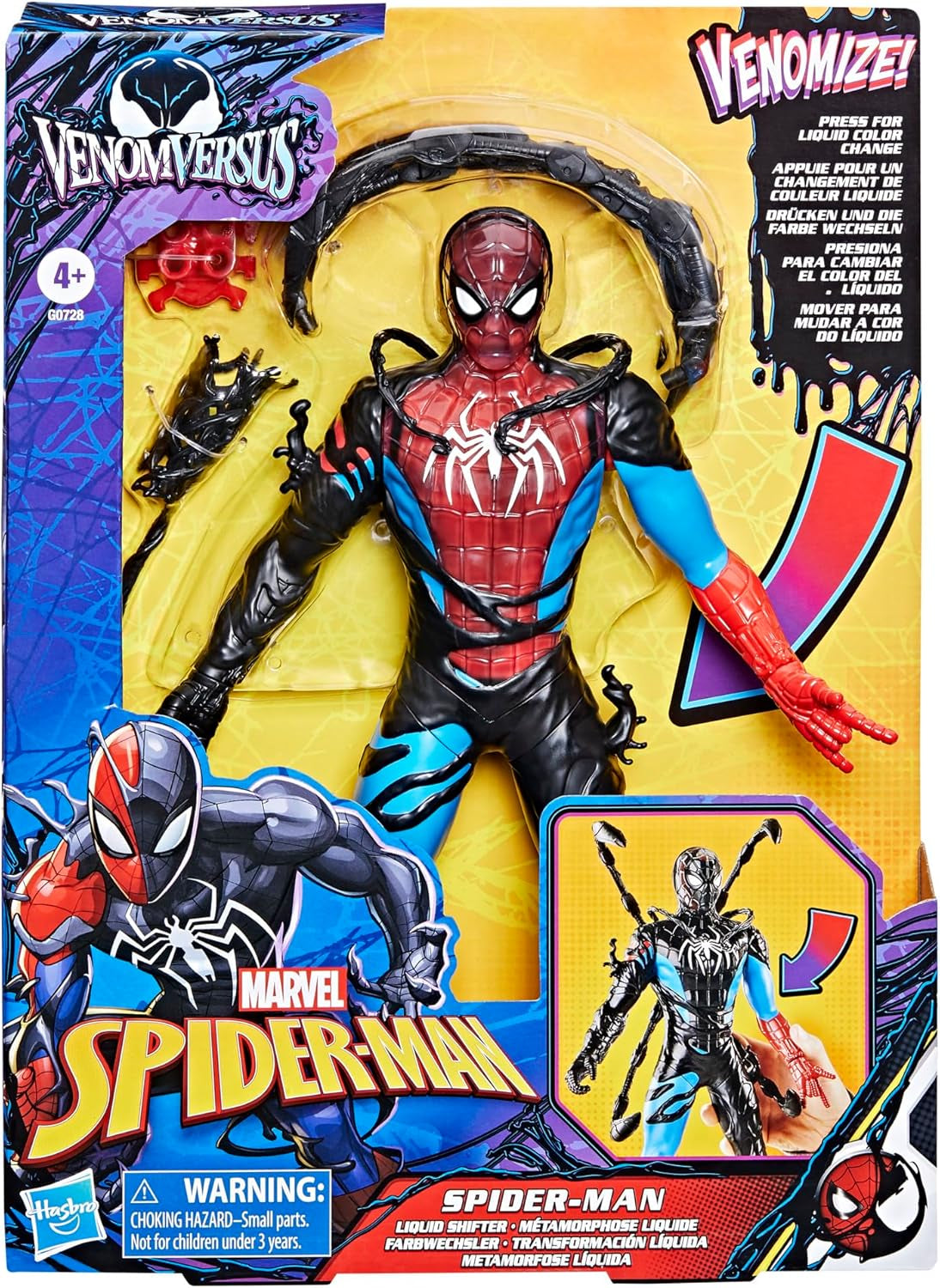 Akční figurka Marvel Spider-Man Venomversus Spider-Man Color Changer s příslušenstvím Akční figurky Naty Shop
