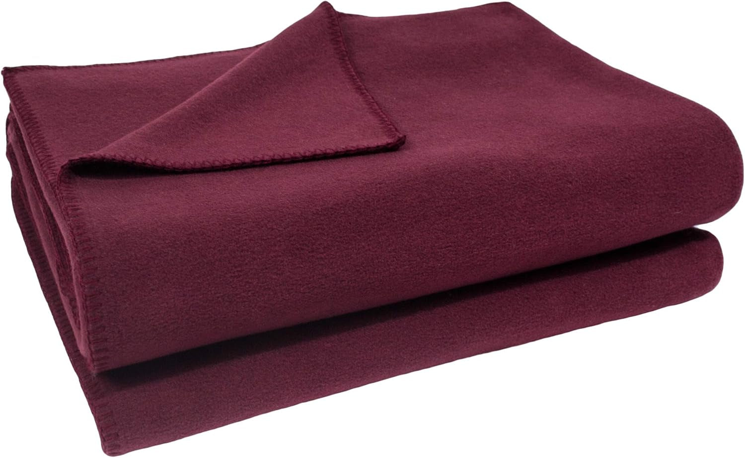 Zoeppritz Decke in Der Farbe: Rot, Aus 65% Polyester, 35% Viskóza Hergestellt, Gre¶ÃŸe: 160X200 Cm, 103291-235-160X200