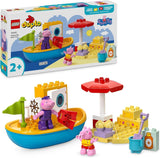 LEGO DUPLO Výlet lodí Peppa: Stavebnice a přestavba dětského člunu se 2 figurkami, kreativní hračka, nápad na dárek pro 2leté děti, chlapce a dívky 10432 stavebnic Besuche den LEGO-Store Výchozí název