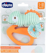 Hračka Chicco My Sweet Doudou Chameleon vyrobená z vysoce kvalitní látky Měkký plastový kroužek Uklidňující kousátka Hračka pro miminka 3-18 měsíců Hračky pro miminka Naty Shop