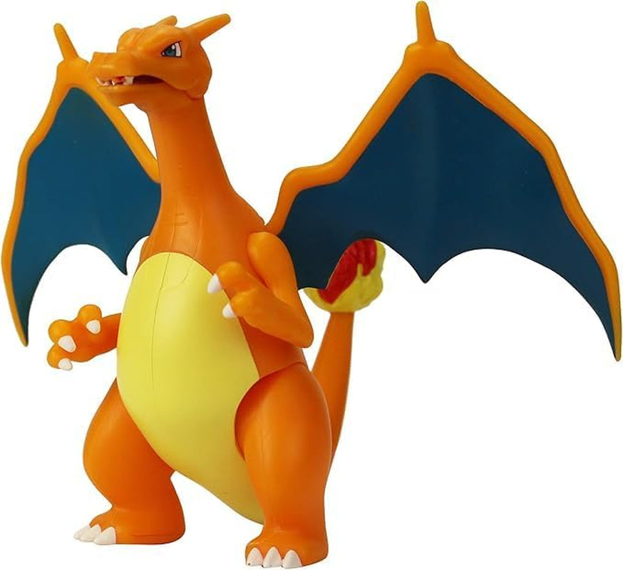 Pokémon PKW0368 - figurka s hranou bitvou - oficiální pohyblivá figurka Glurak 11,5 cm akční figurky Naty Shop