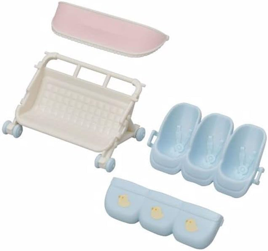 Kočárek Sylvanian Families L5533 Triplets - Dollhouse Playset Naty Shop Dolls