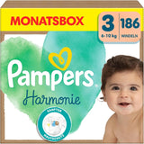 Plenky Pampers Harmony vel. 1, plenky 180, 2kg-5kg, jemná ochrana pokožky se 100% ochranou Pampers