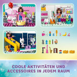 Lego 10788 Sada hraček domeček pro panenky Gabby, 8 pokojů a 4 patra Domeček pro panenky Gabby s figurkami a doplňky Pandi, Surikata, Kuchi, Dárek pro 4leté dívky, chlapce a děti Stavebnice Besuche den LEGO-Store