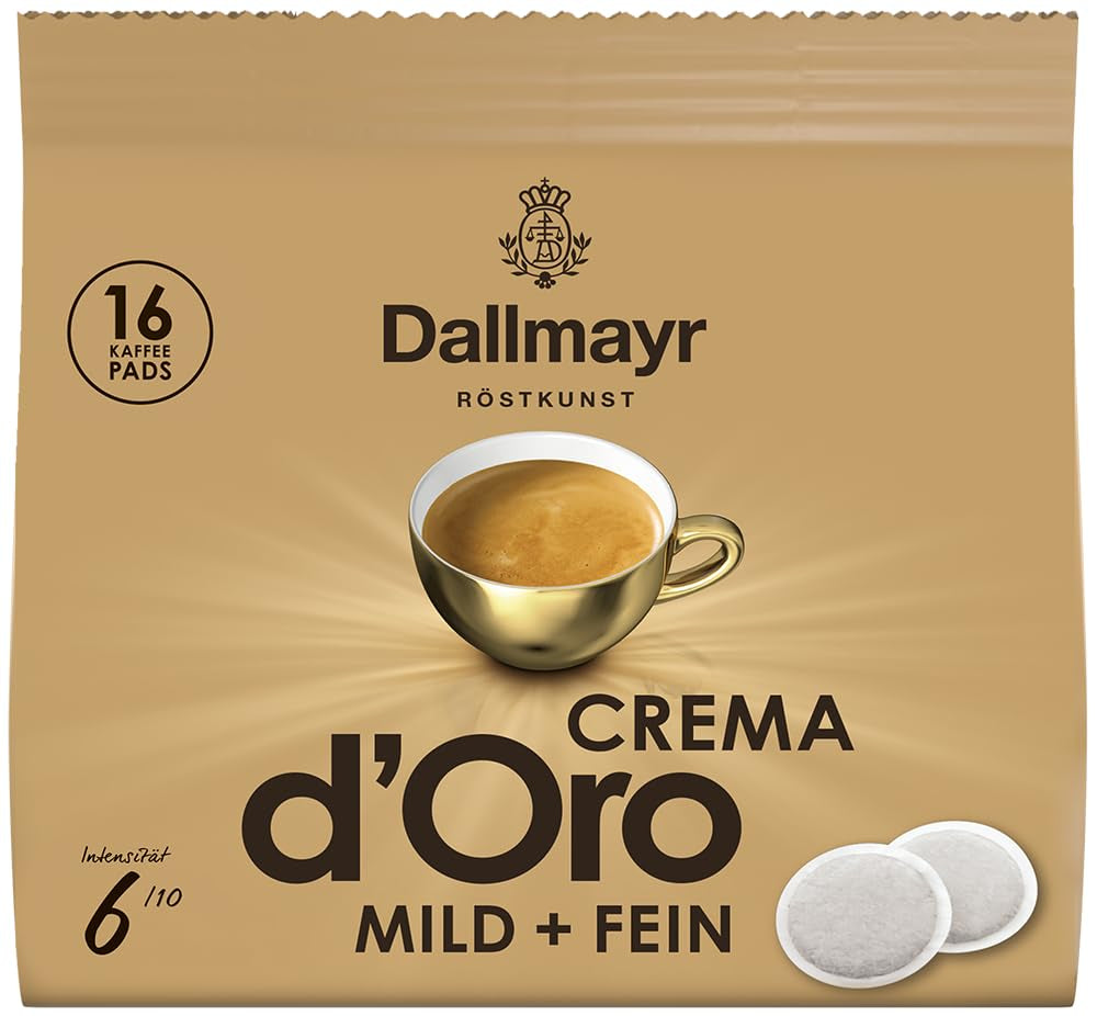 Crema d'Oro jemné a jemné polštářky (16 kávových polštářků)