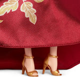 Panenka Barbie Signature Lunar New Year v červených šatech s hračkou kolekce Zlaté pivoňky JJX83
