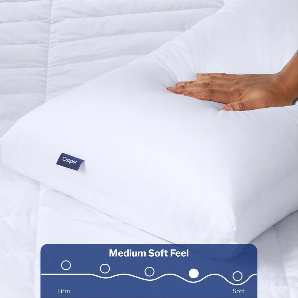 Polštář na spaní Casper Sleep Original, king size, bílé standardní polštáře Naty Shop