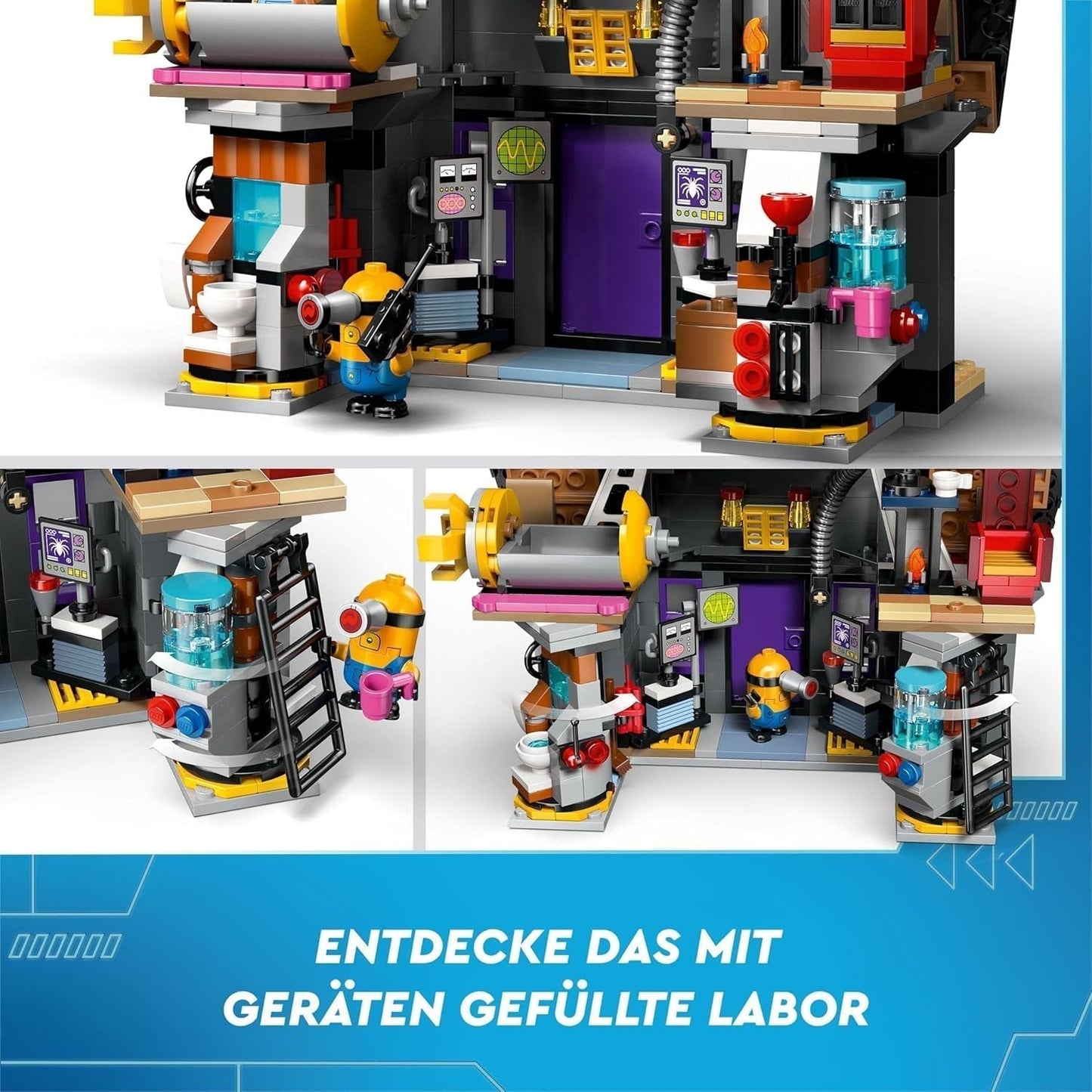 LEGO I – Jednoduše nenapravitelní 4 Rodinná vila Grua a přisluhovačů I – Jednoduše nenapravitelná 4 filmová herní sada Dětská hračka Dárek pro chlapce a dívky od 8 let 75583 Stavebnice Beuche den LEGO-Store