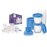Philips Avent elektrická odsávačka mléka, dárková sada Příslušenství Jídlo a kojení Baby Naty Shop Balíček s úložným systémem Odsávačka mléka