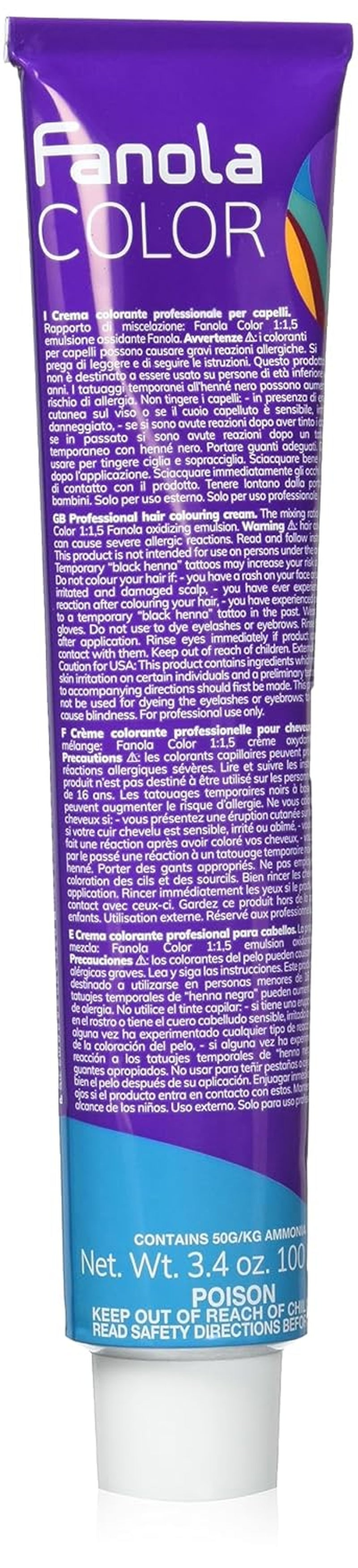 Fanola crema colore Barvicí krém 7.0 Blond, 100 ml Barva na vlasy Naty Shop 11.2 Super Blond
