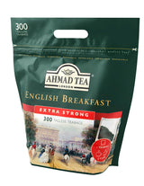 Ahmad Tea - Anglická snídaně - Black Breakfast Tea - Assam & Ceylon Tea - Anglické čajové sáčky bez pásku se 2 g čaje na porci - Velké balení 300 čajových sáčků (2 balení)