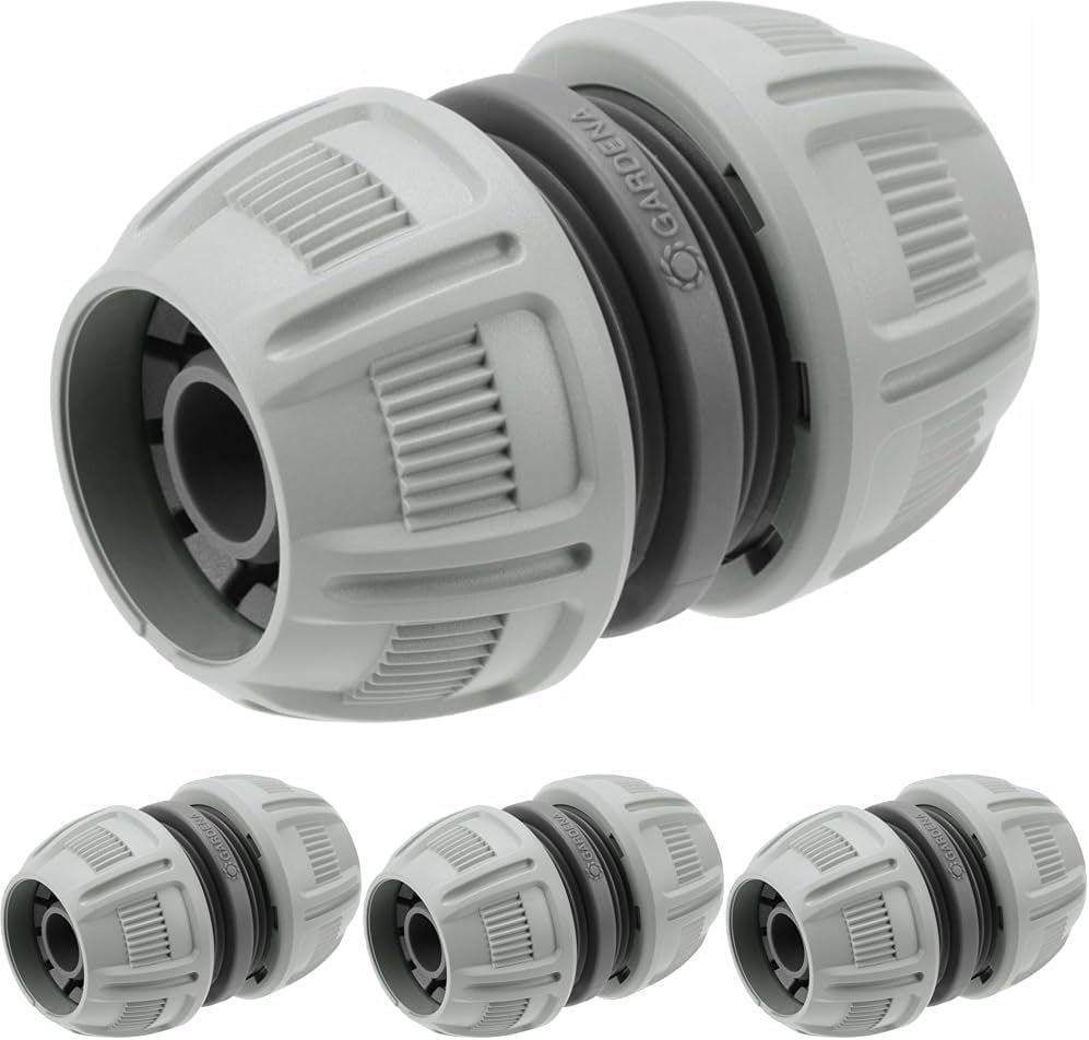 Gardena 13 mm (1/2 palce) a 15 mm (5/8 palce) Opravář: Rychlá a snadná oprava hadic bez použití nářadí, Power Grip, vysoká upínací síla, v krabici (18232-20)