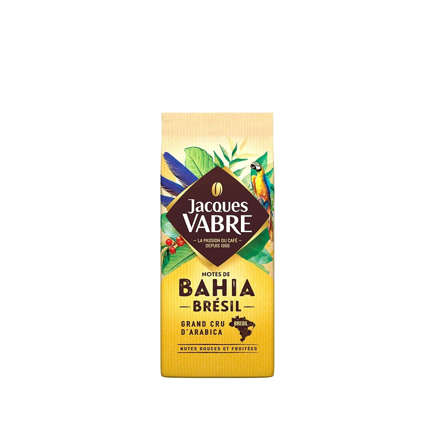 Čistá zrnková káva Arabica z Bahia, Brazílie - JACQUES VABRE - 250 g