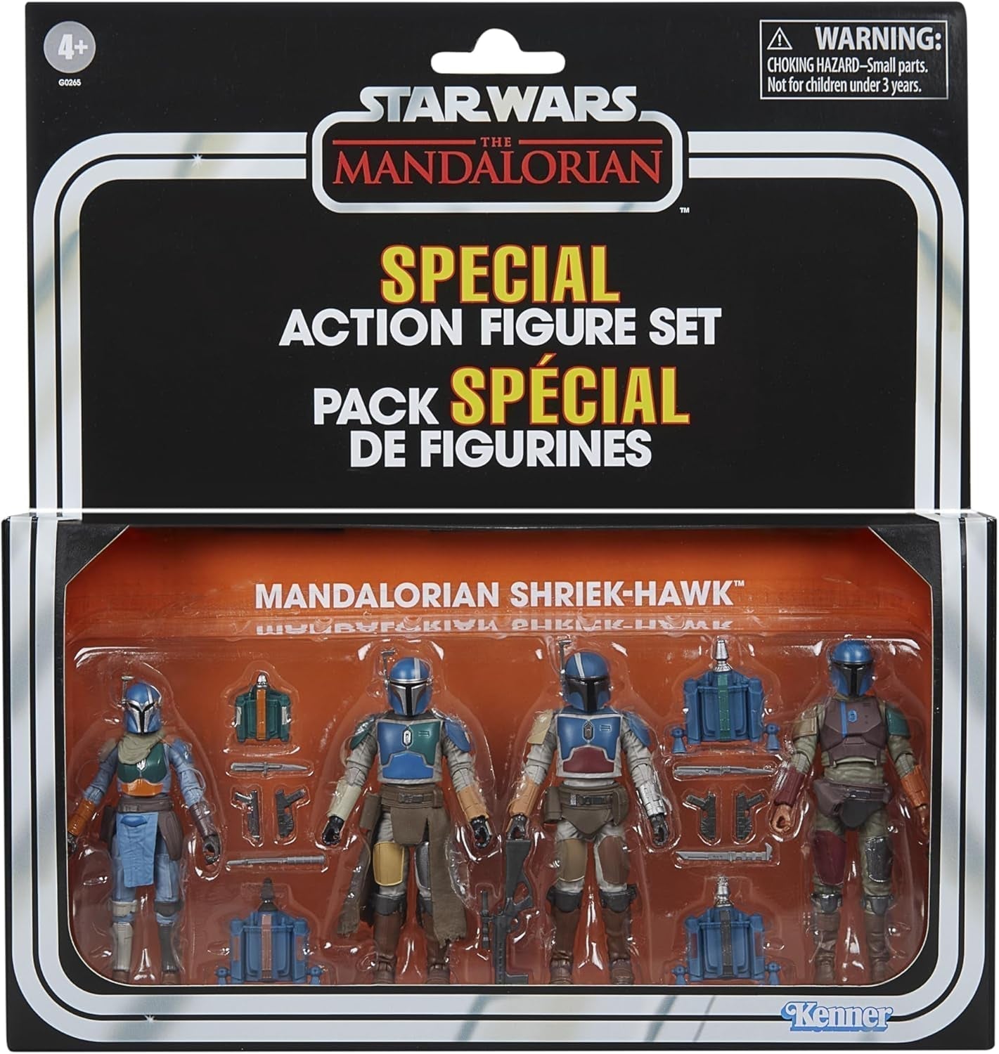 Star Wars Vintage kolekce Mandalorian Shriek-Hawk, 4 balení Mandalorian, Měřítko 9,5 cm Akční figurky Naty Shop