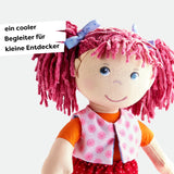 Panenka HABA Lily Lou - Měkká látková panenka od 18 měsíců - 30 cm s oblečením a vlásky - Ideální parťák na hraní pro malé děti - 1302842001