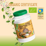 Přírodní organický erythritol, 10G = 7G cukru, 1 kg sladidel Naty Shop