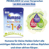 Humana Kindergetränk 1+, ab 1 Jahr, Milchpulver für Kindermilch, nährstoffreiche Milch für Kleinkinder, als gelegentliches Milchgetränk nebo zur Mahlzeit, 650 g
