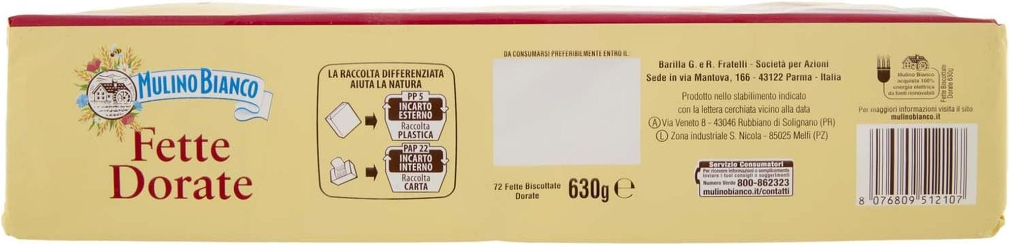 , Tučný biscottate Golden - 630 gr