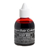 Sugarflair Deep Red Food Coloring - Jedlé tekuté potravinářské barvivo, Airbrush Barvení na dorty, muffiny, polevu a ozdoby na dorty - 60 ml