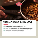 Pánev Ledro, 24 cm, hliník, vhodná na indukci, nepřilnavý keramický povrch, Thermopoint, Made in Italy, béžové Hrnce a pánve Naty Shop