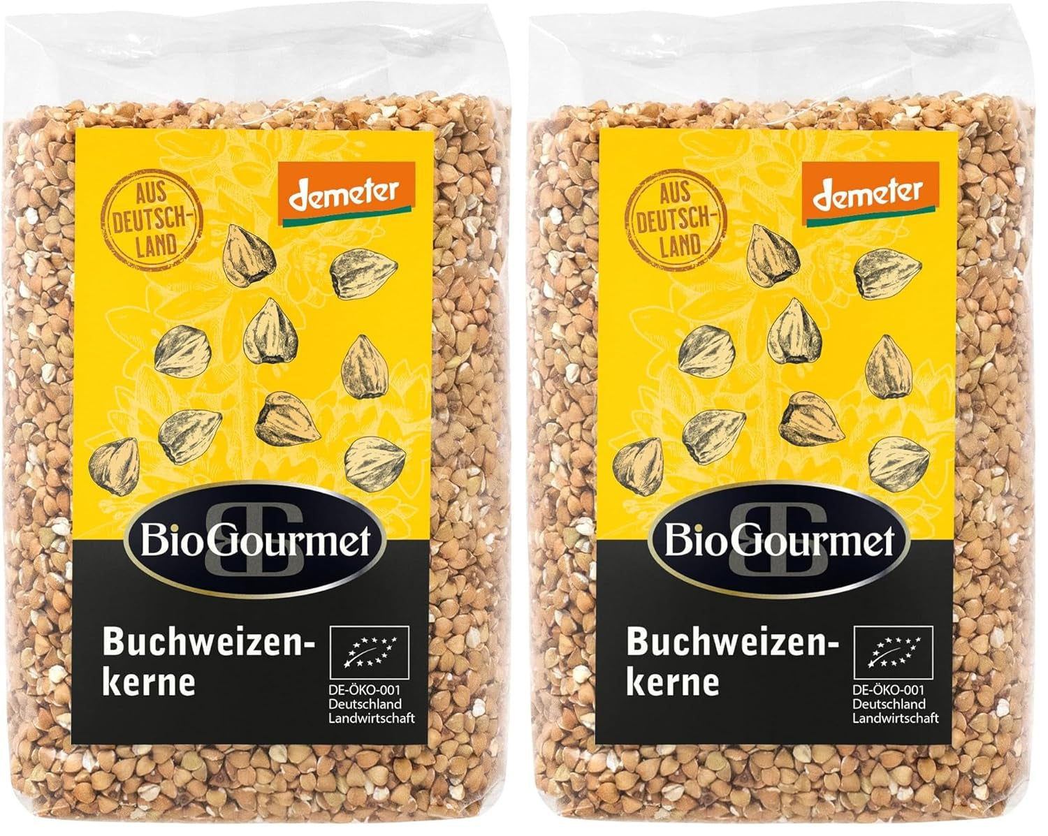Pohanka BioGourmet Demeter – 500g sáček | Bezlepkové, s vysokým obsahem vlákniny a regionální | Z německého ekologického zemědělství (Bádensko-Württembersko/Bavorsko) | Ideální do müsli, salátů a příloh