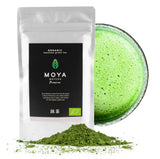 Organický zelený čaj Moya Matcha Powder | 100 g prémiové kvality pro obřad | Ekologicky pěstované a sklizené v Uji, Japonsko | Prášek ze zeleného čaje Matcha | Ideální pro japonský vodní čajový obřad