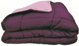 Couette CALGARY Chocolate/Corail 140 Peřiny a přikrývky Naty Shop 200X200X1 Cm