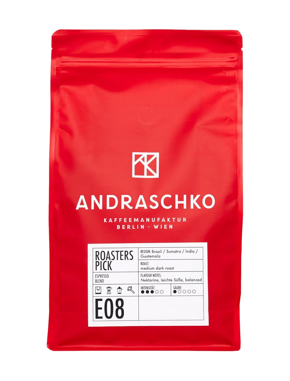 Pražírny Pick Espresso Blend - 100% Arabica, ganze Bohne - vielschichtige Röstung - frisch in Berlin geröstet - 500 g