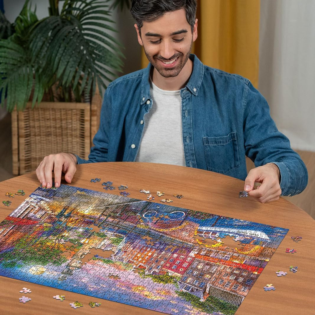 Ravensburger Puzzle 12000884 Sunset Amsterdam - 1000dílné puzzle pro dospělé ve věku 14+ Puzzle Naty Shop