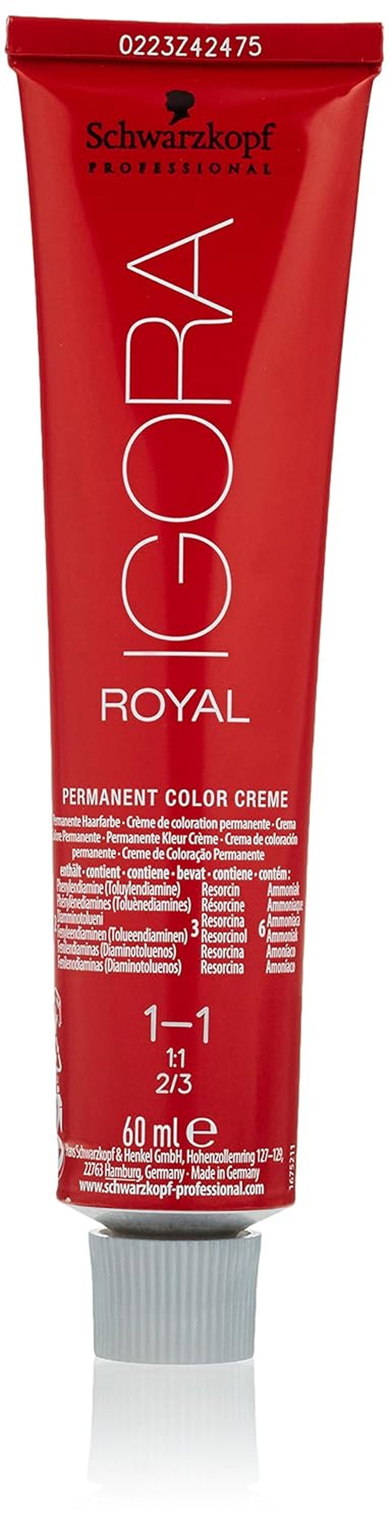 Schwarzkopf IGORA Royal Premium barva na vlasy 1-1 modro-černá, 1 balení (1 x 60 g) Barva na vlasy Naty Shop Výchozí název