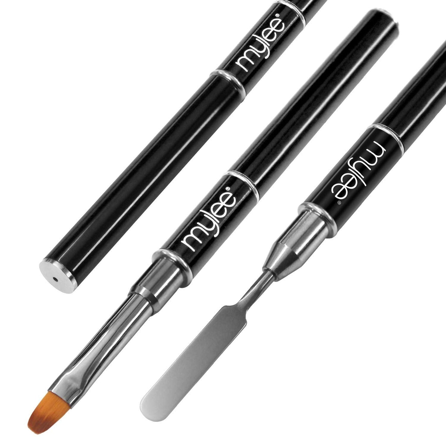 Mylee Magic Extender Gel Tool Mit Zwei Enden – 2v1 Pinsel & Spachtel Für UV/LED Nagelkunst, Nagelspitzen & Für Extensions