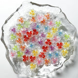 50ks 3D Blume Nagel Charms Nägel Zubehör Nageldesign Glitzersteine ​​​​Nailart Strasssteine ​​​​Květinová kouzla na nehty Světelná květinová kouzla na nehty Bunte Blumen Deko Nagel Steinchen Flowers Kamínky na nehty