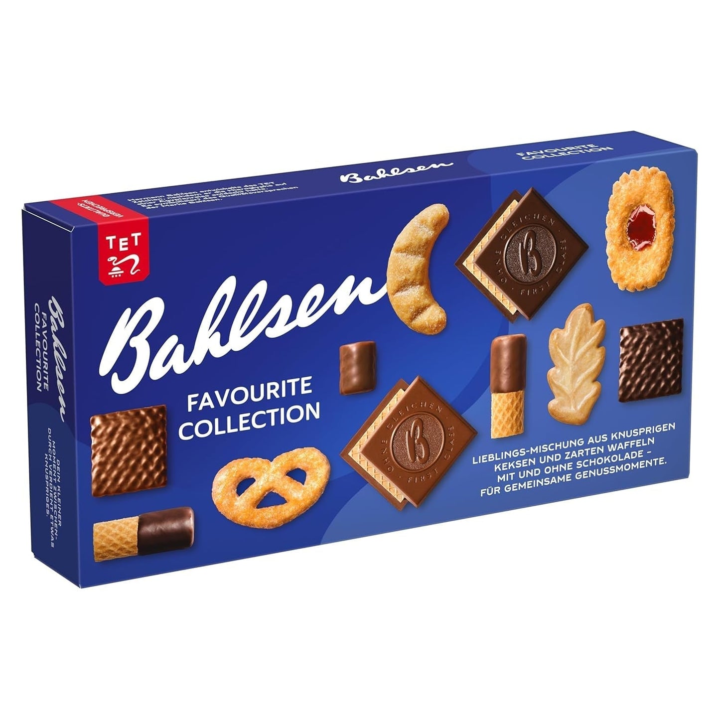 Bahlsen Favourite Collection S Balení 6 křupavých sušenek a oplatkové směsi tmavého čokoládového mléka (6 x 161 g / 966 g)