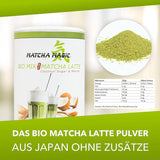 Matchamagic - Bio prášek matcha latte z Japonska s cukrem z kokosových květů pro lahodný čaj