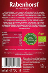 RABENHORST (6 x 700 ml) - Vysoce kvalitní zeleninová šťáva z různých druhů zeleniny s intenzivní kořenitou chutí Nealkoholické nápoje Naty Shop
