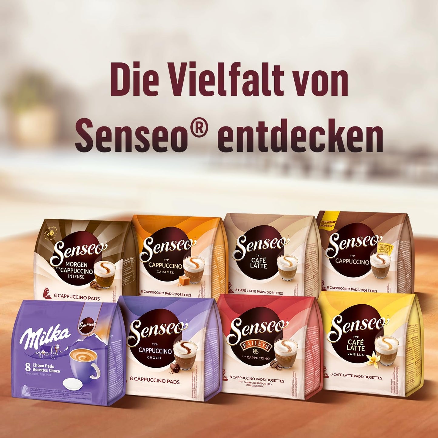 Senseo Pads Café Latte Vanilla, 5 x 8 Getränke, 40 kaffeepadů