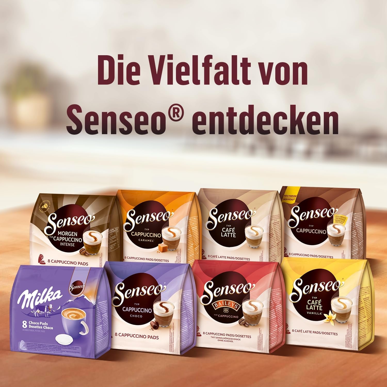 Senseo Pads Café Latte Vanilla, 5 x 8 Getränke, 40 kaffeepadů